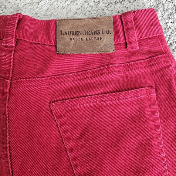 Lauren Ralph Lauren Jeans Co Red Petite Pants 6P Stretch - Picture 2 of 13